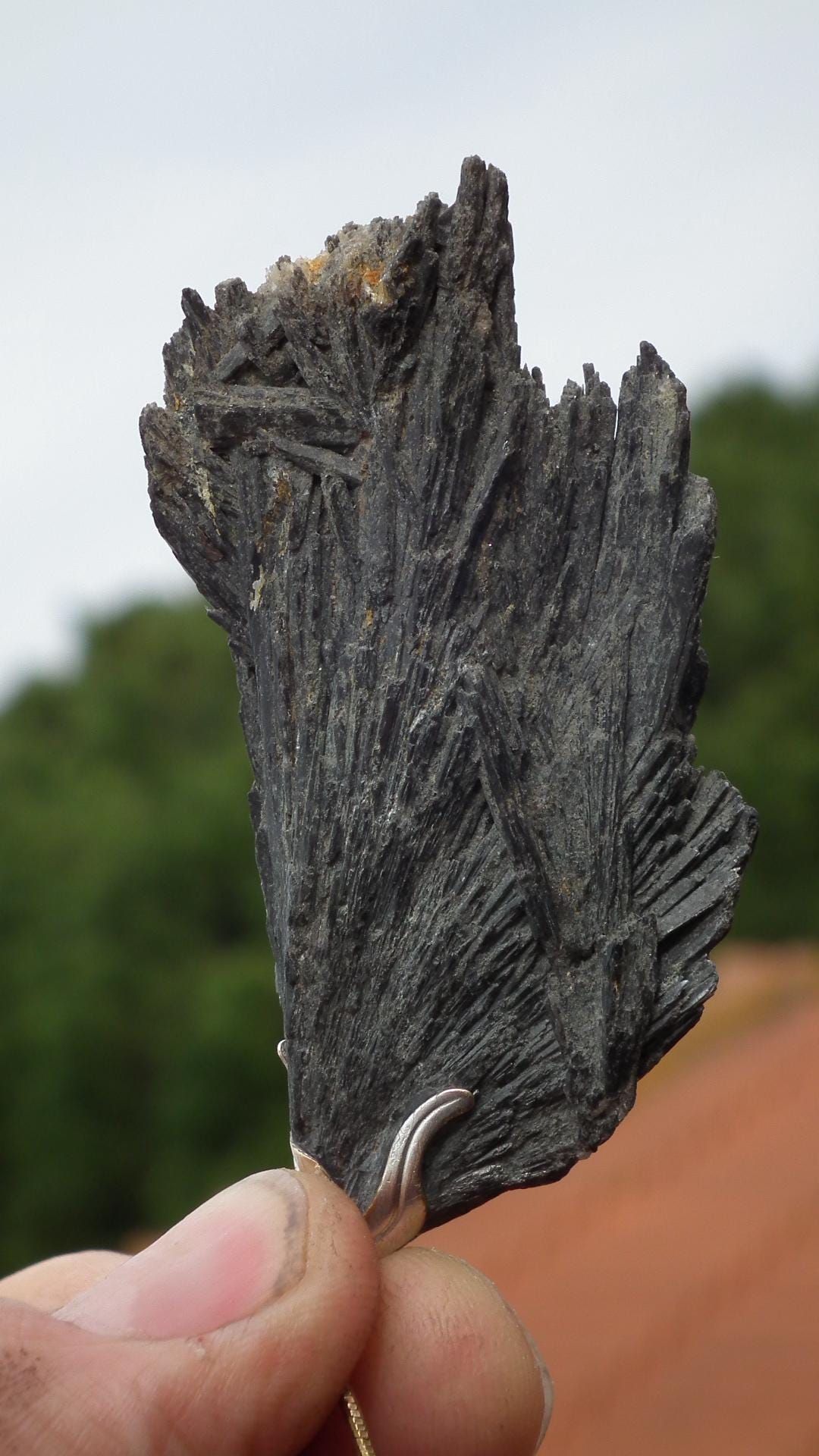 Black Kyanite pendant