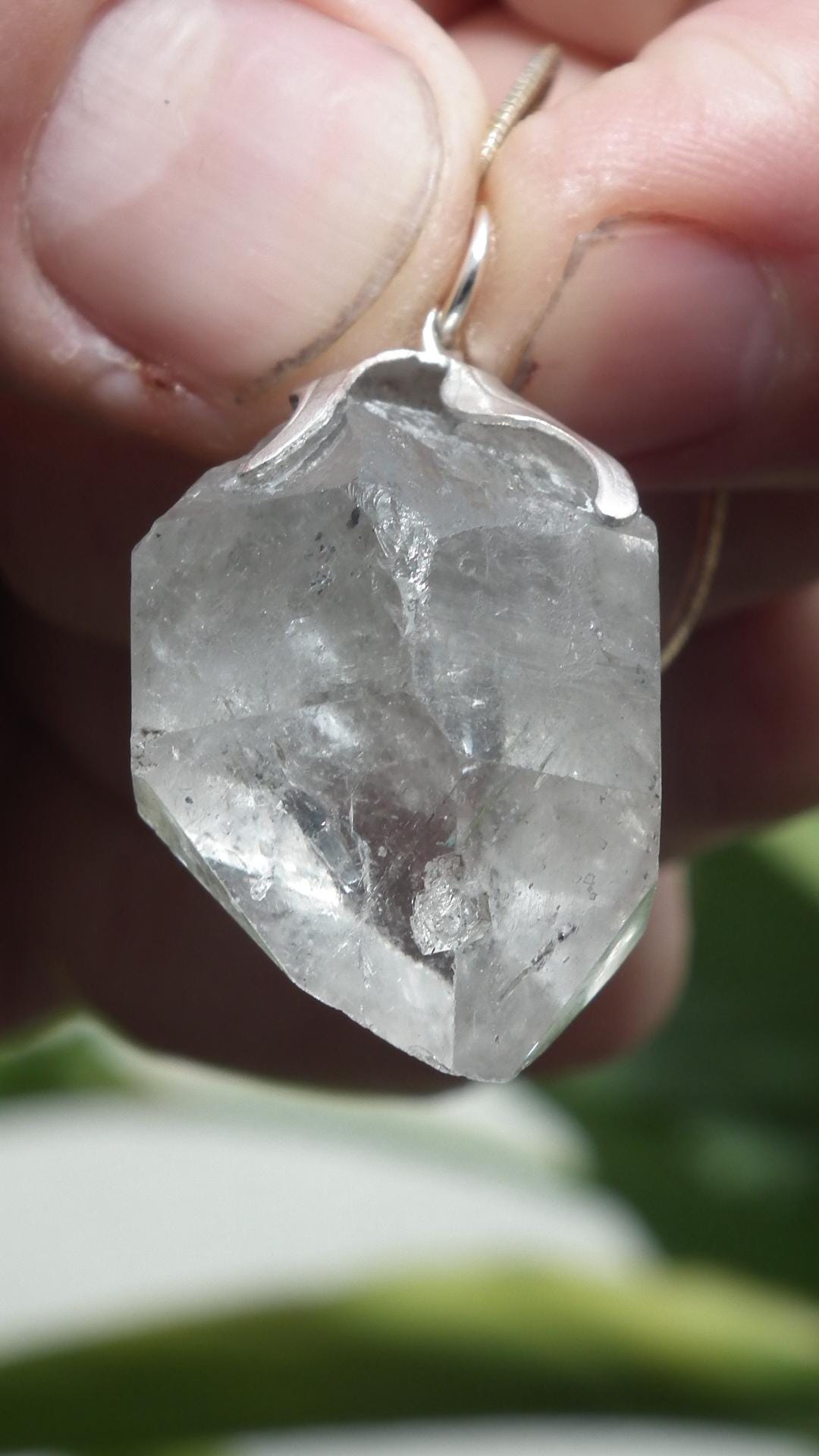 Herkimer diamond necklace // XXL Herkimer diamond necklace