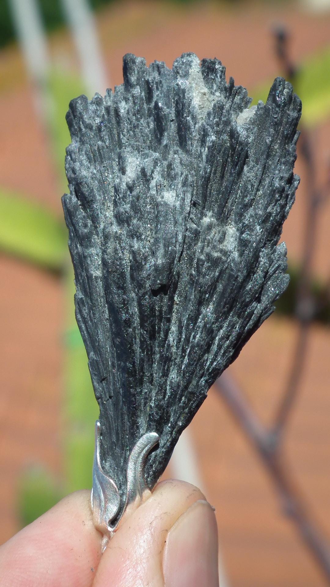 Black Kyanite pendant