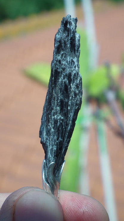 Black Kyanite pendant