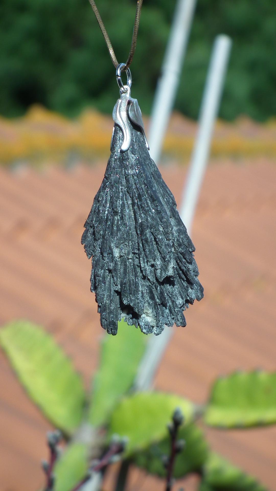 Black Kyanite pendant