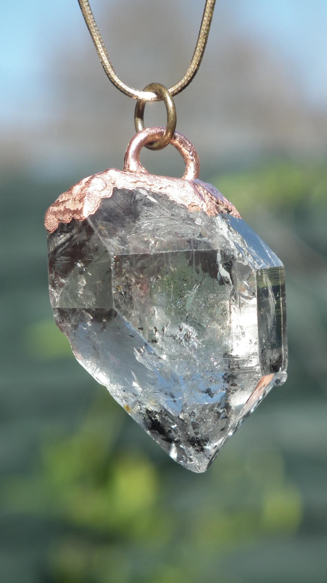 Herkimer diamond necklace