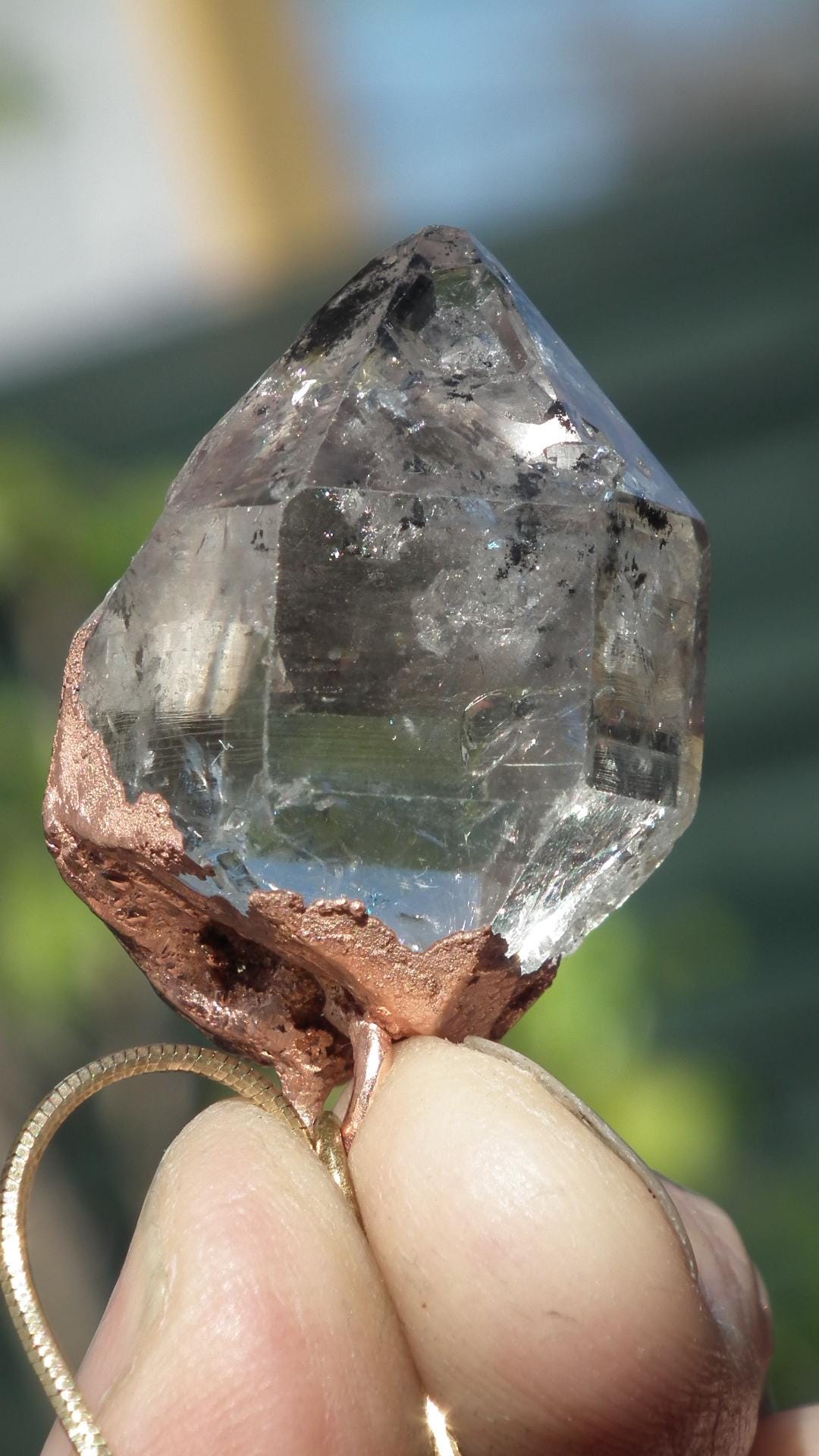 Herkimer diamond necklace