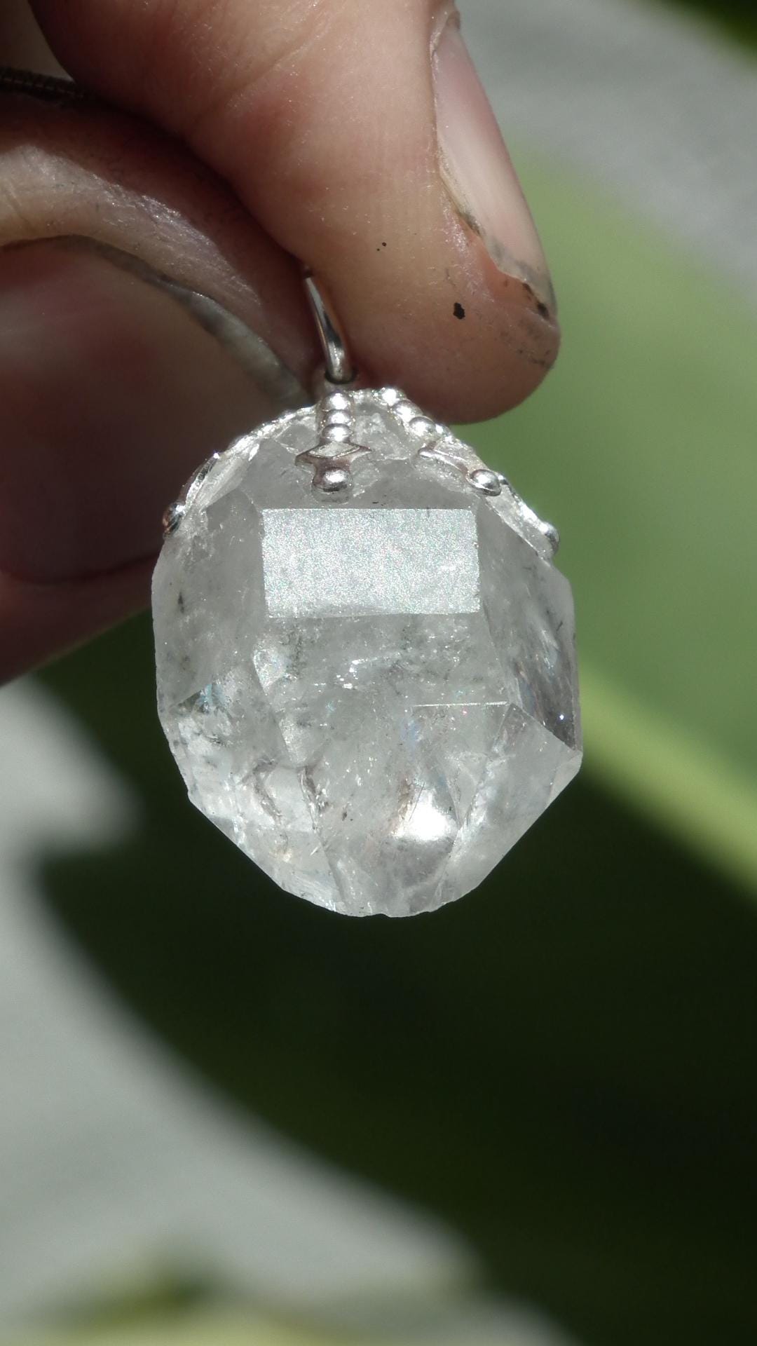 Herkimer diamond necklace