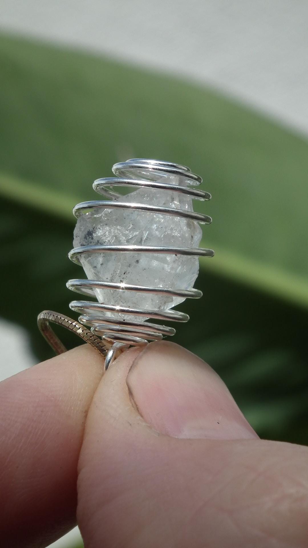 herkimer diamond necklace