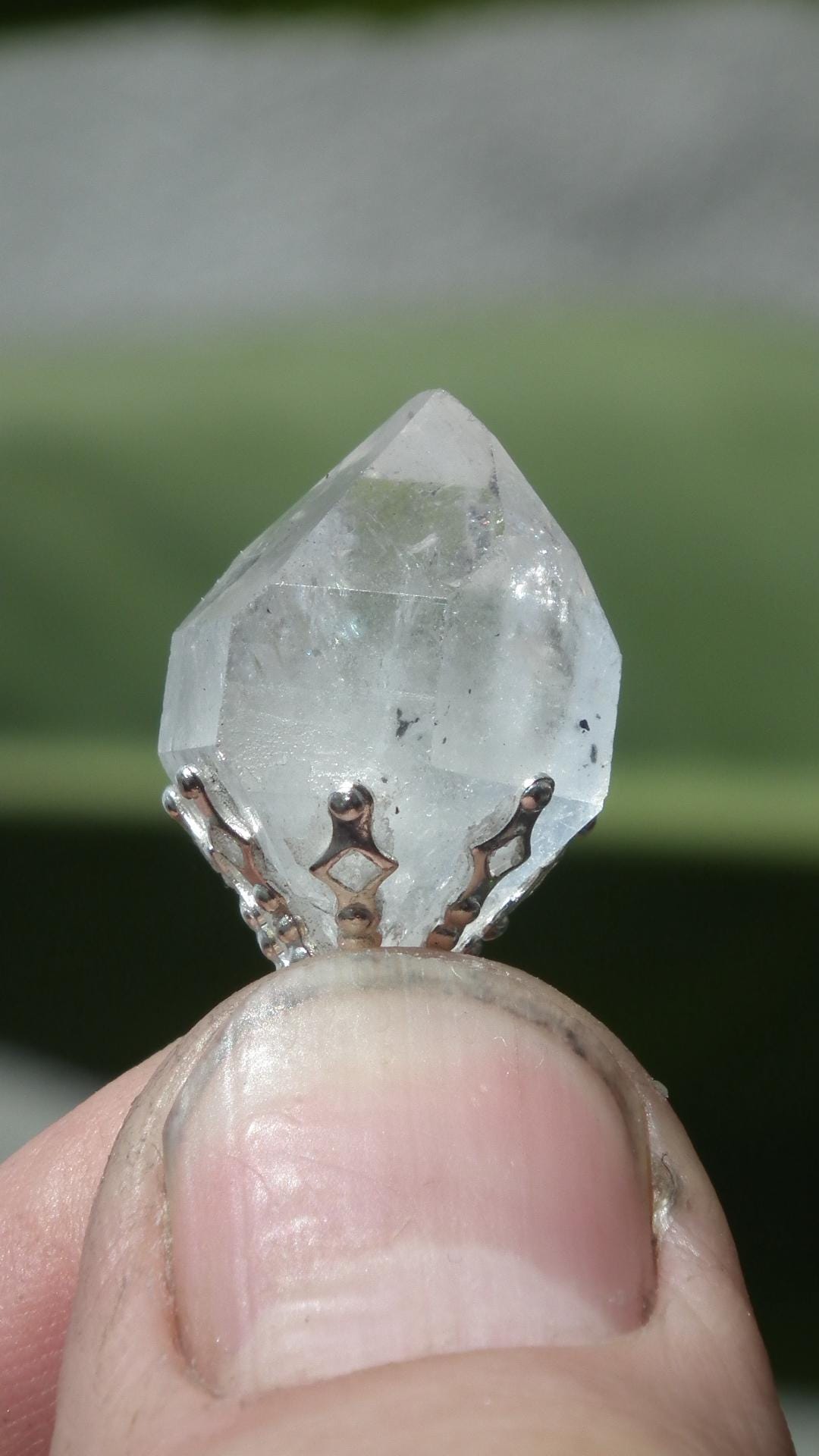 Herkimer diamond necklace