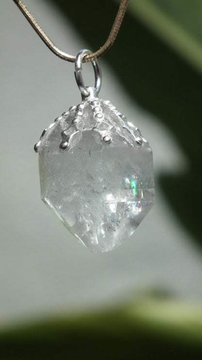 Herkimer diamond necklace