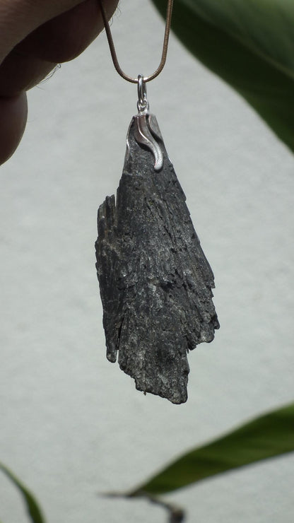 Black Kyanite pendant