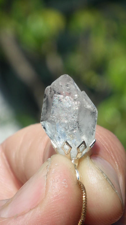 Herkimer diamond necklace