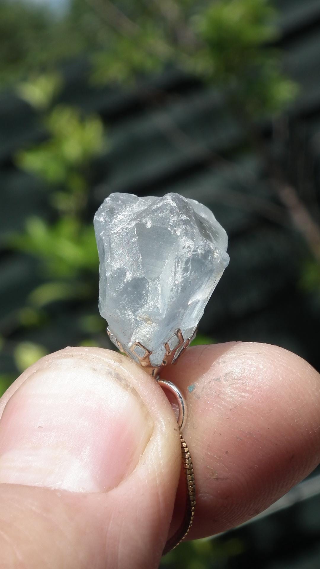 Celestite pendant