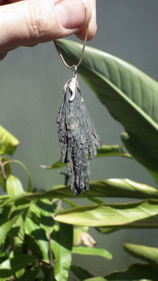 Black Kyanite pendant