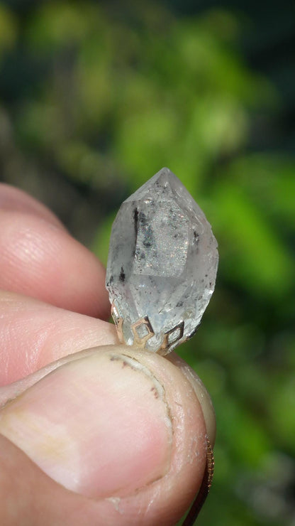 Herkimer diamond necklace