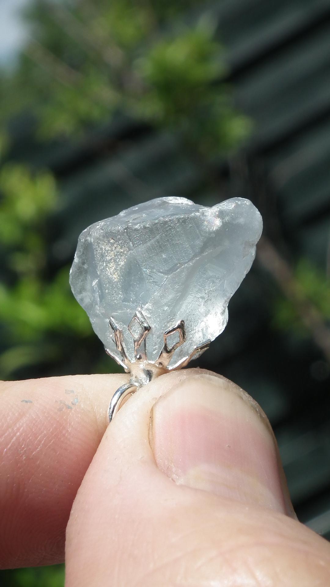 Celestite pendant