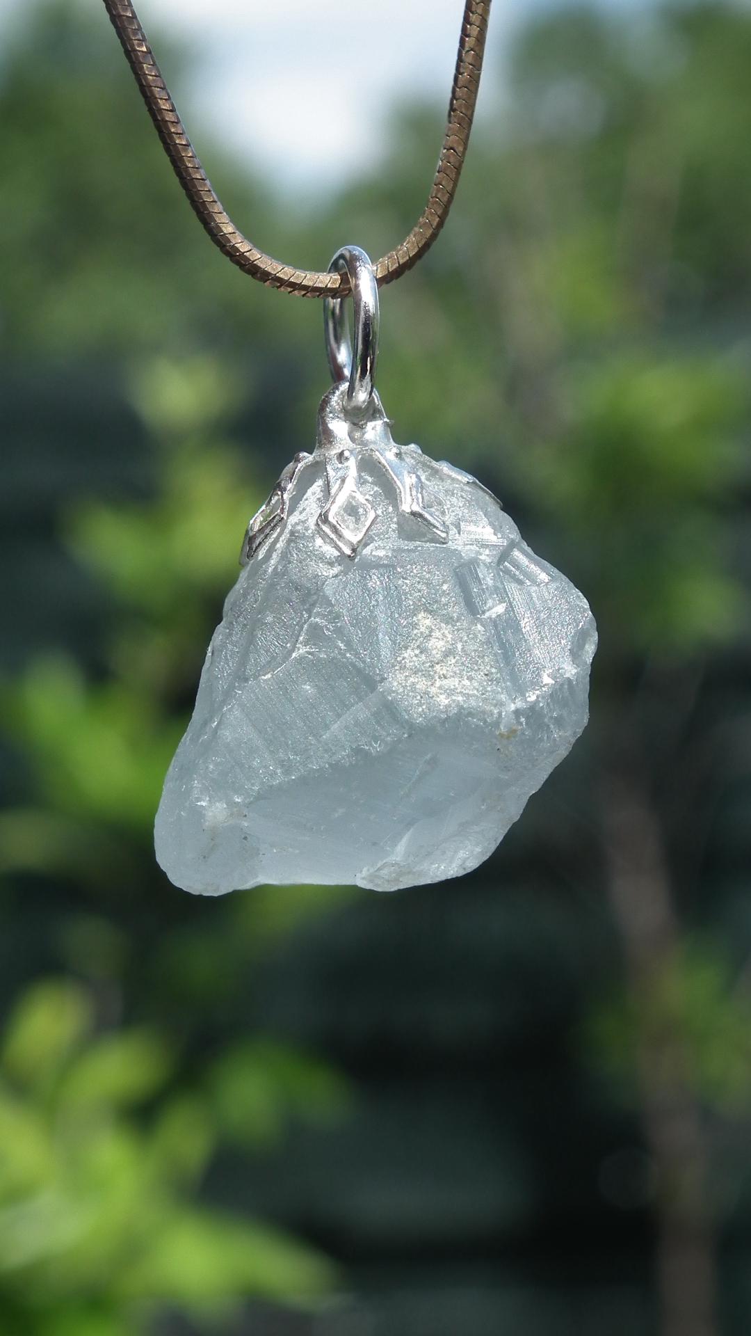 Celestite pendant