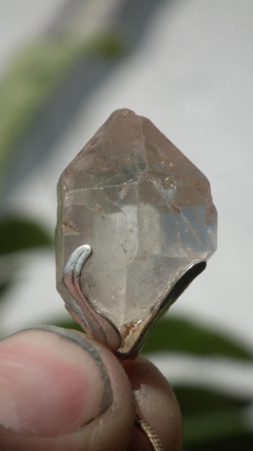 Herkimer diamond necklace // XXL Herkimer diamond necklace