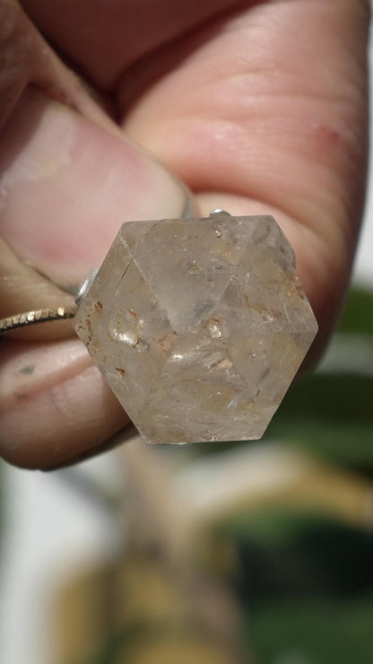 Herkimer diamond necklace // XXL Herkimer diamond necklace