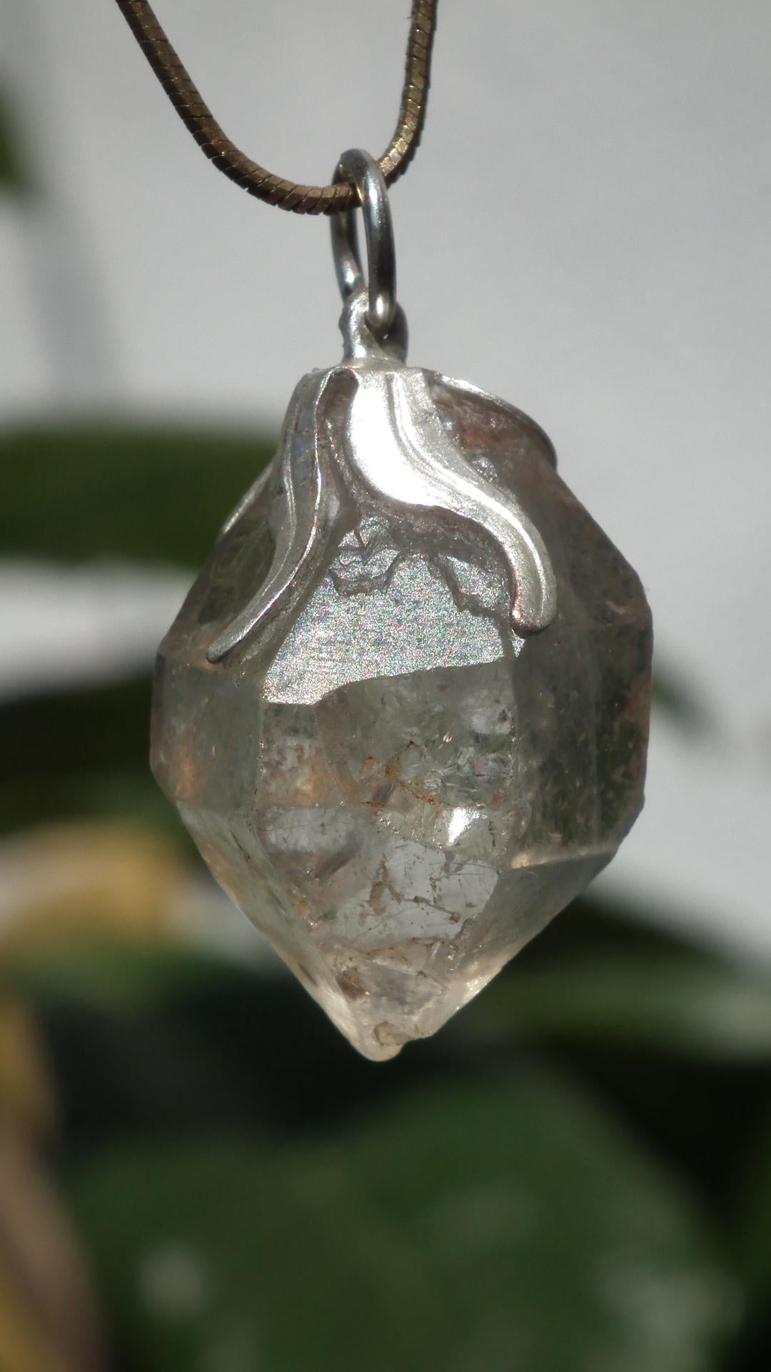 Herkimer diamond necklace // XXL Herkimer diamond necklace