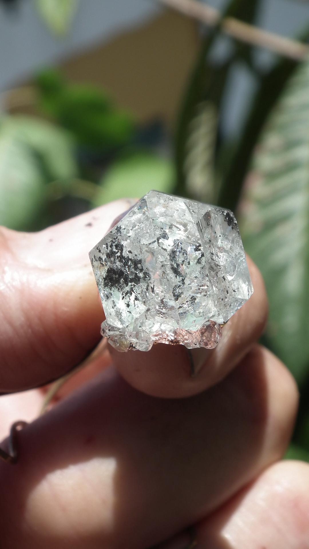 Herkimer diamond necklace