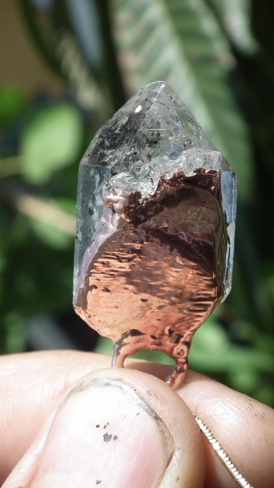 Herkimer diamond necklace