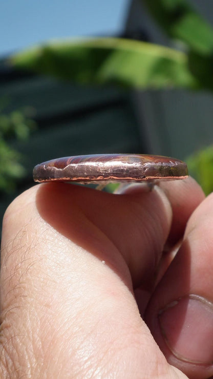 Mexican agate necklage / Crazy lace agate / Electroformed copper