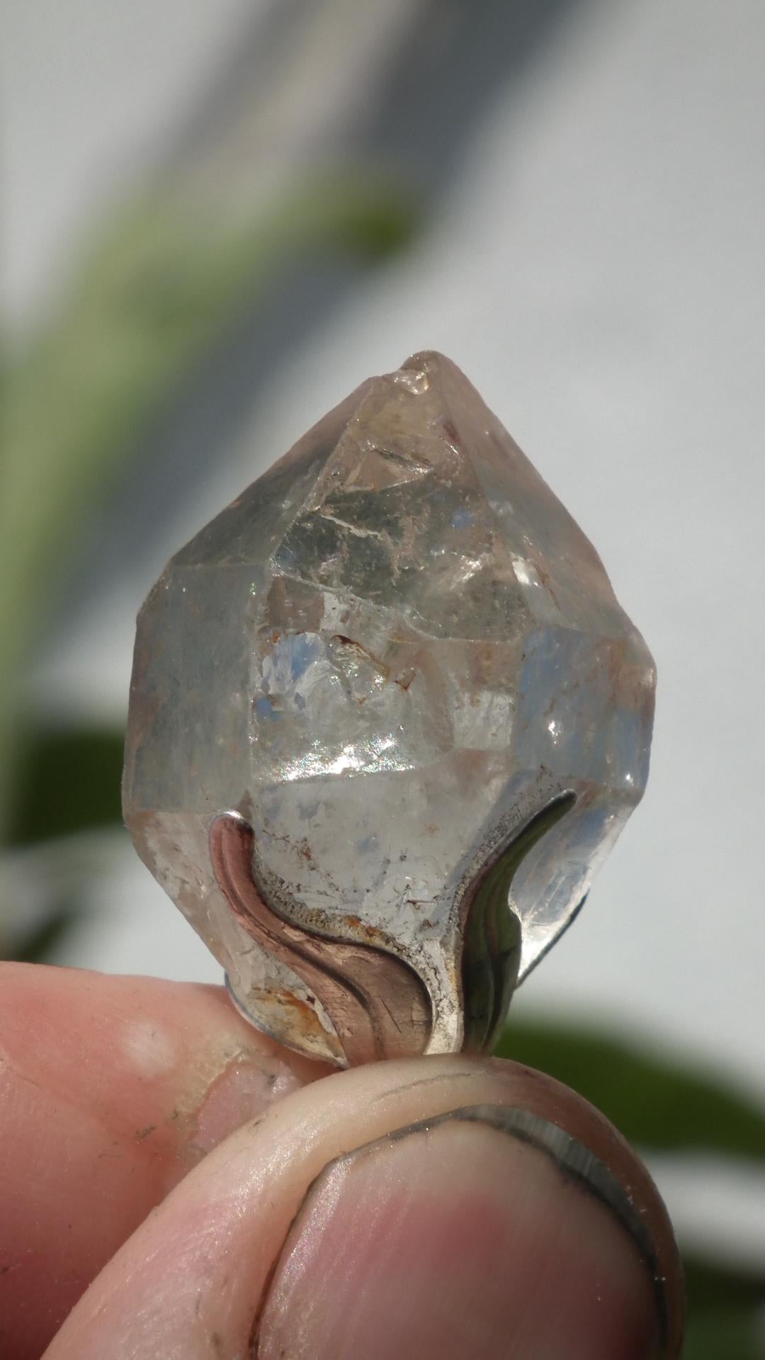 Herkimer diamond necklace // XXL Herkimer diamond necklace