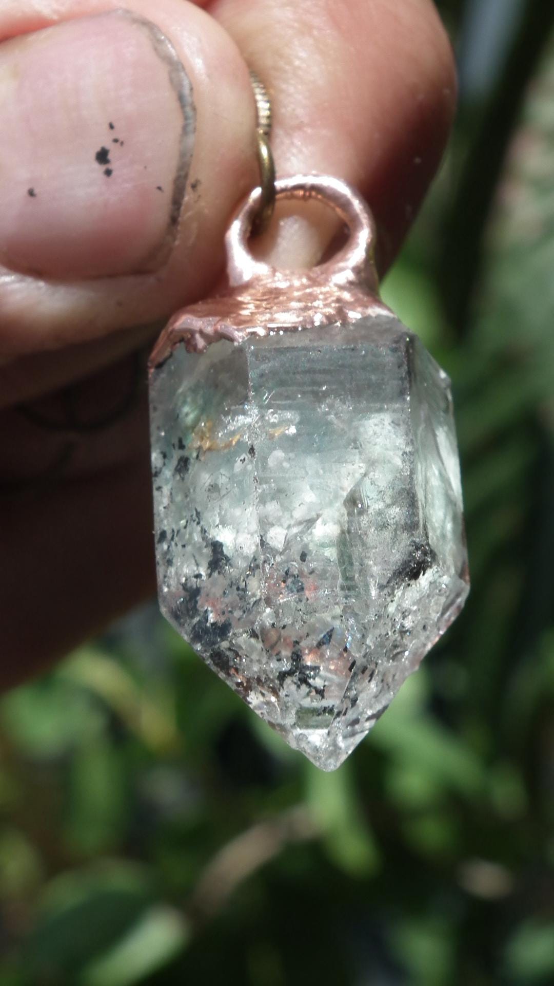 Herkimer diamond necklace