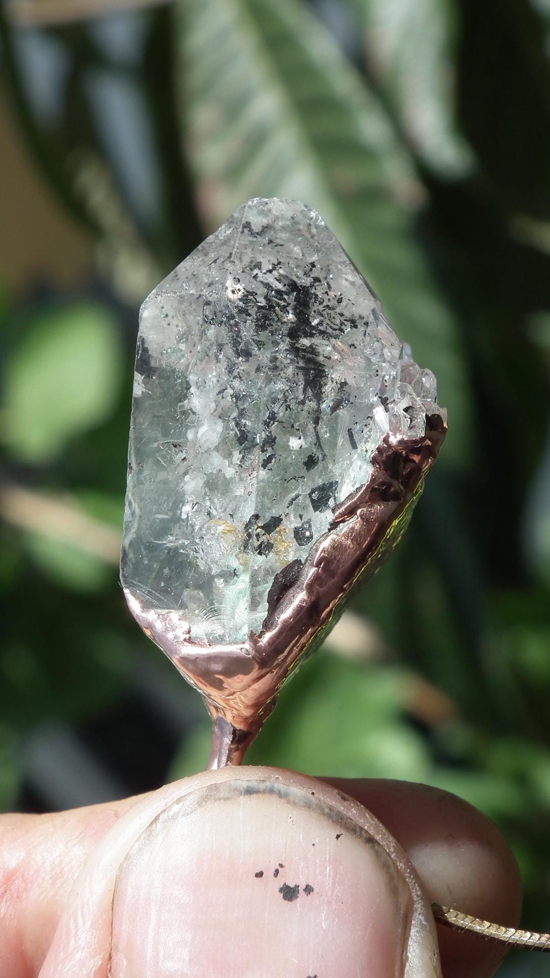 Herkimer diamond necklace