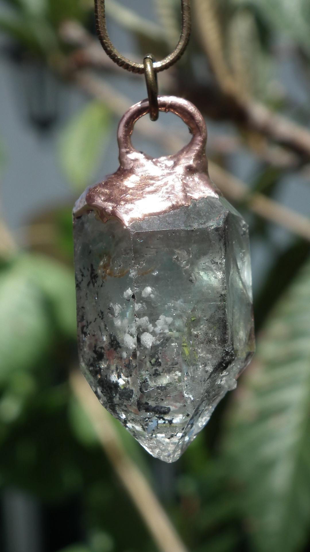 Herkimer diamond necklace
