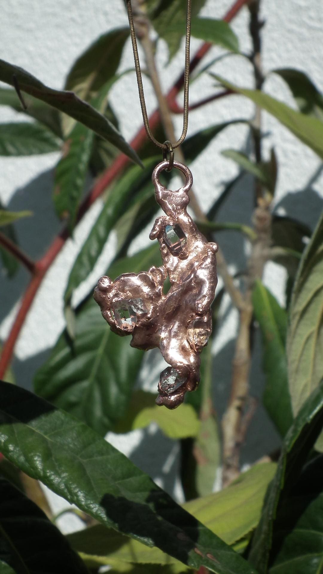 Herkimer diamond necklace