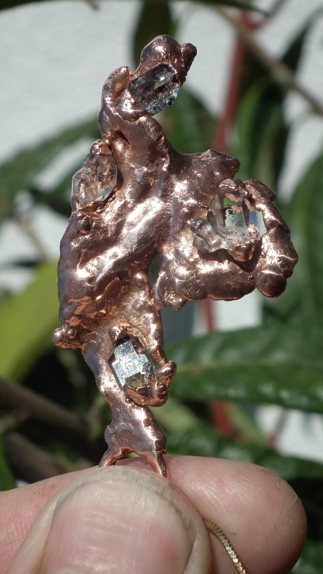 Herkimer diamond necklace