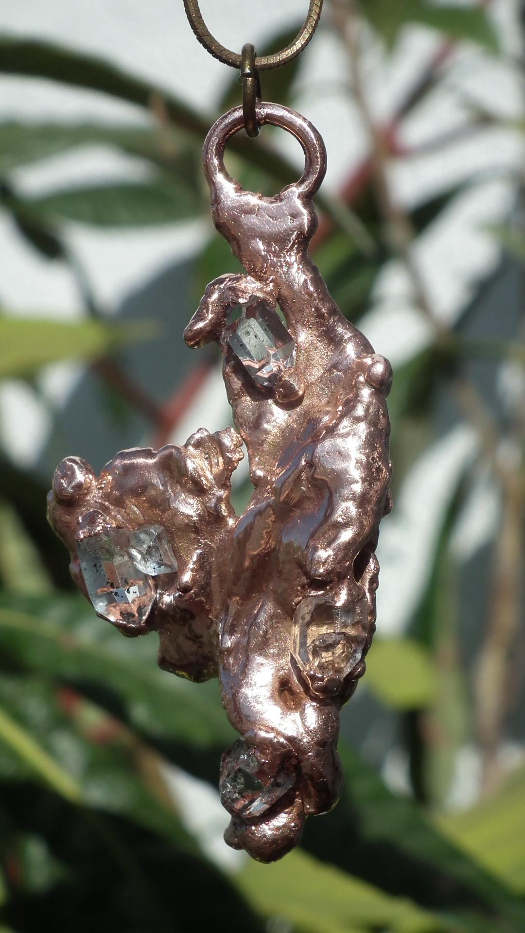 Herkimer diamond necklace