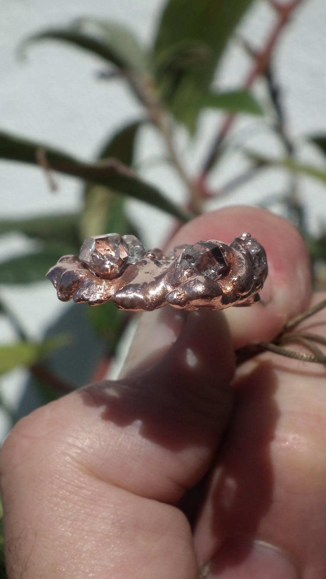 Herkimer diamond necklace