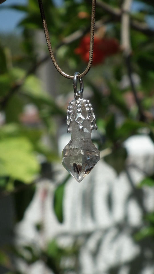 Herkimer diamond necklace
