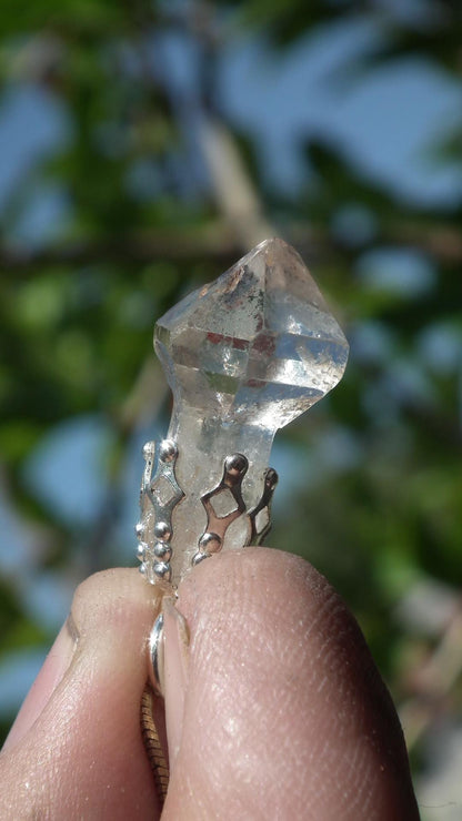 Herkimer diamond necklace