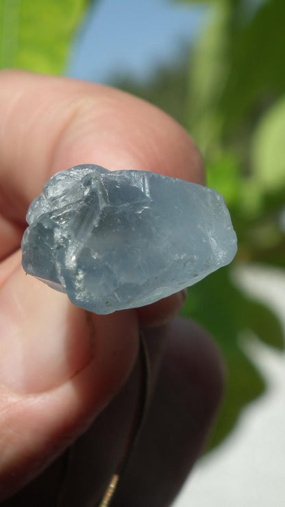 Celestite necklace / Celestite crystal / Blue celestite