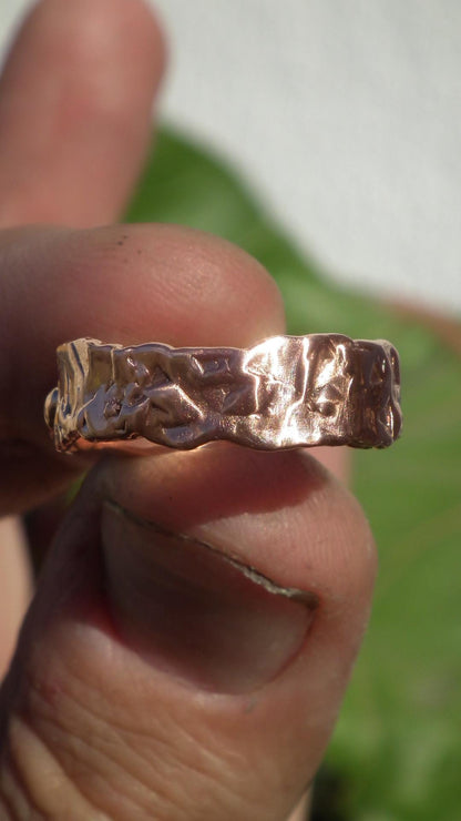 Moonstone ring // Electroformed copper