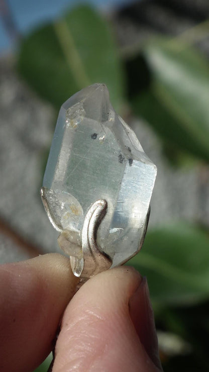 Herkimer diamond necklace // XXL Herkimer diamond necklace