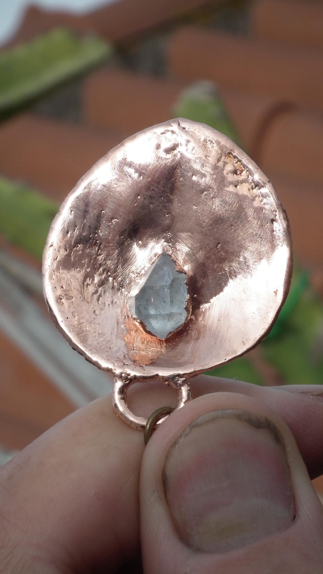 Herkimer diamond necklace