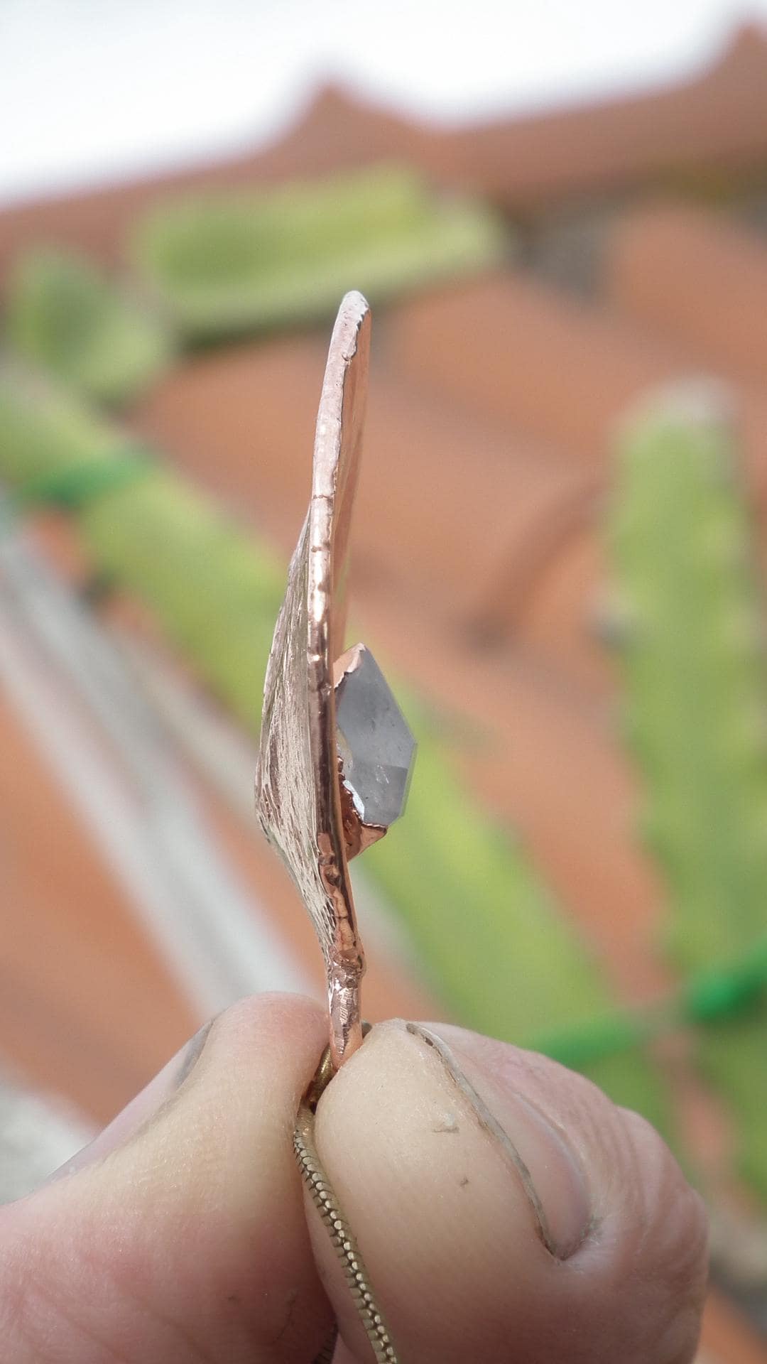 Herkimer diamond necklace
