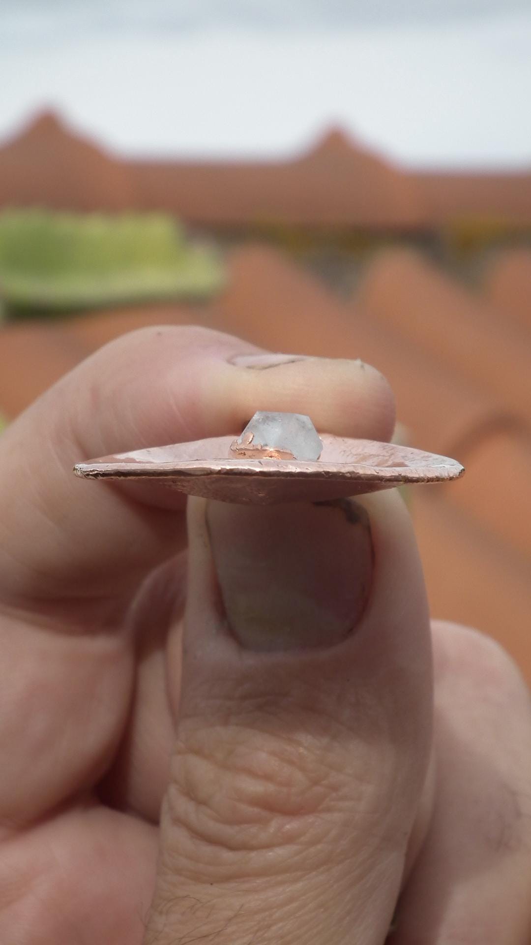 Herkimer diamond necklace