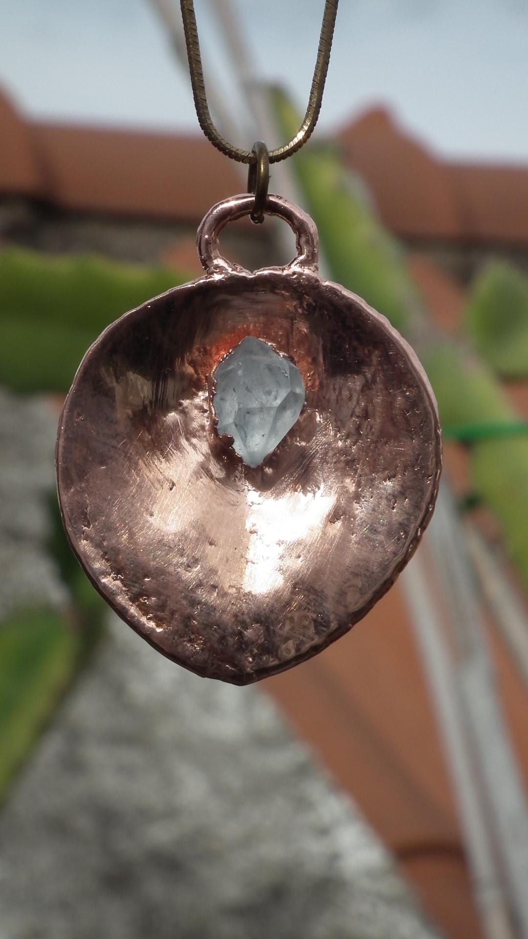 Herkimer diamond necklace