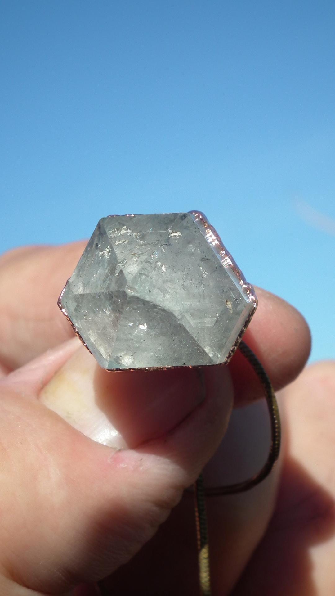 Herkimer diamond necklace