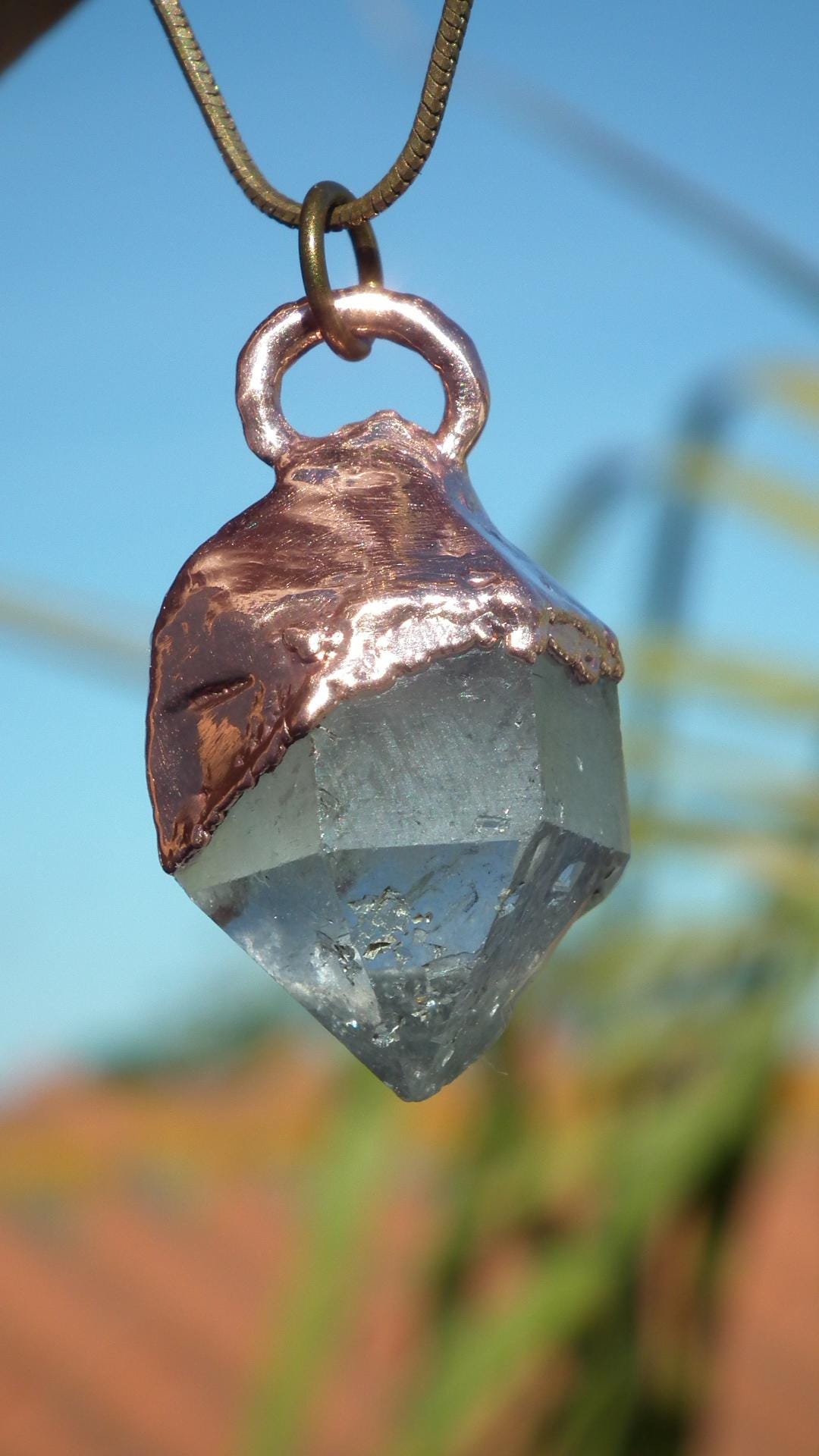 Herkimer diamond necklace