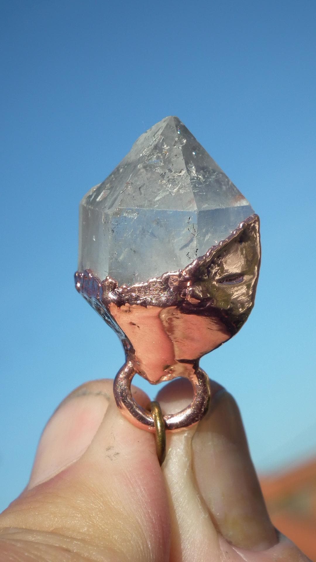 Herkimer diamond necklace