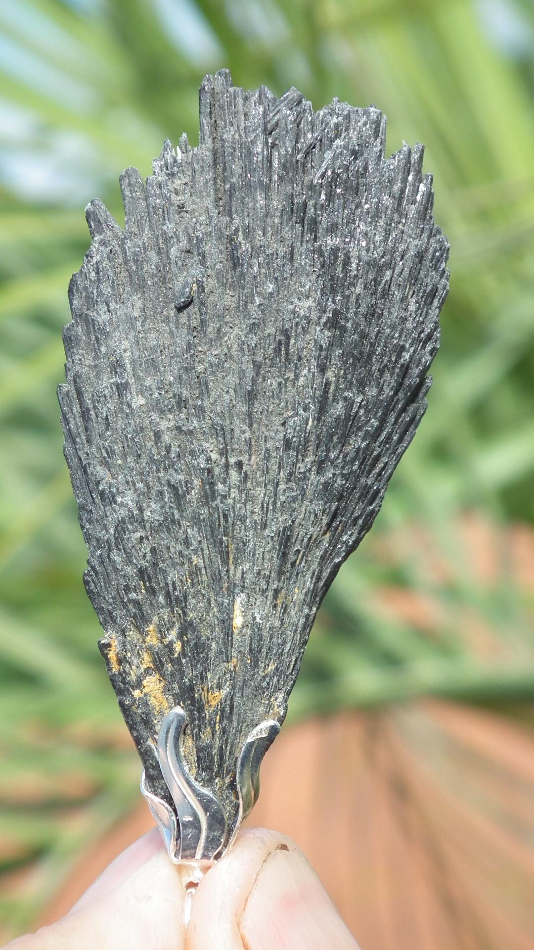 Black Kyanite pendant