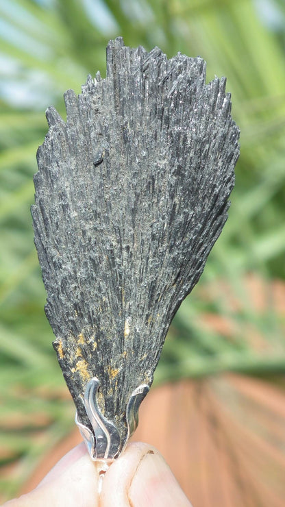 Black Kyanite pendant