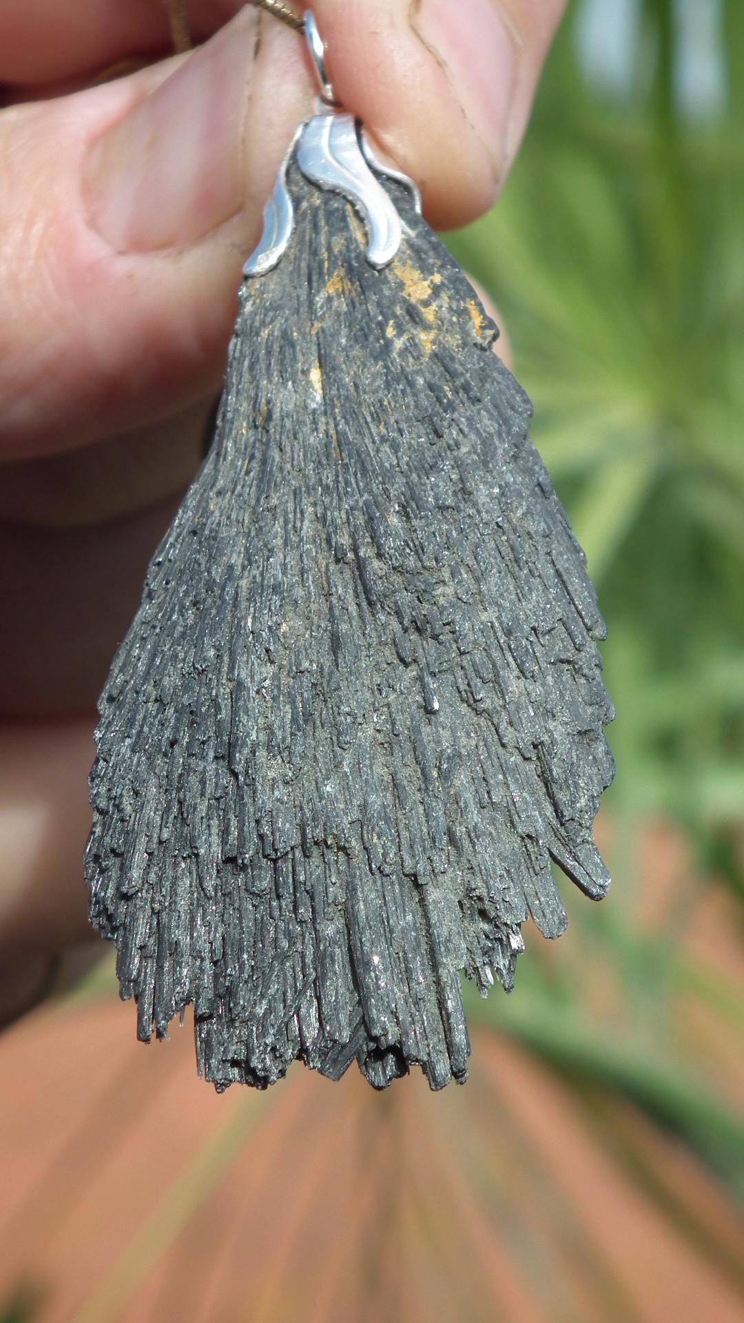 Black Kyanite pendant