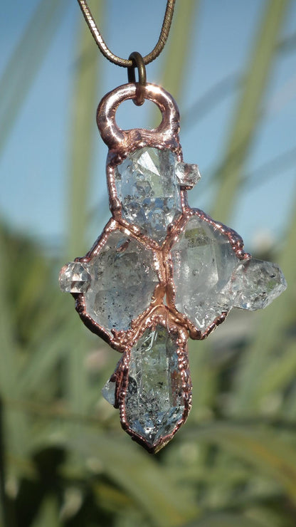 Herkimer diamond necklace