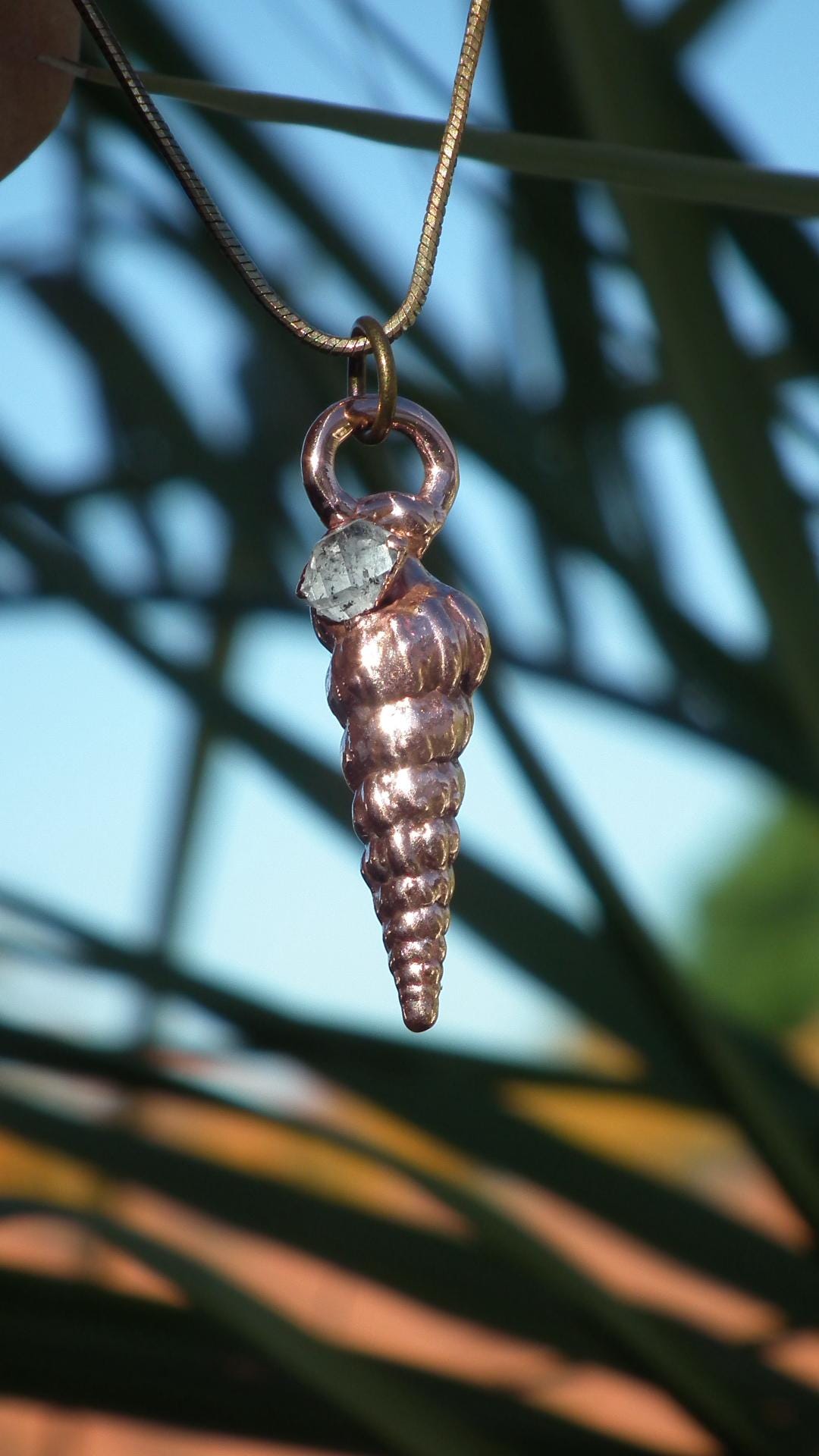 Herkimer diamond necklace // XXL Herkimer diamond necklace