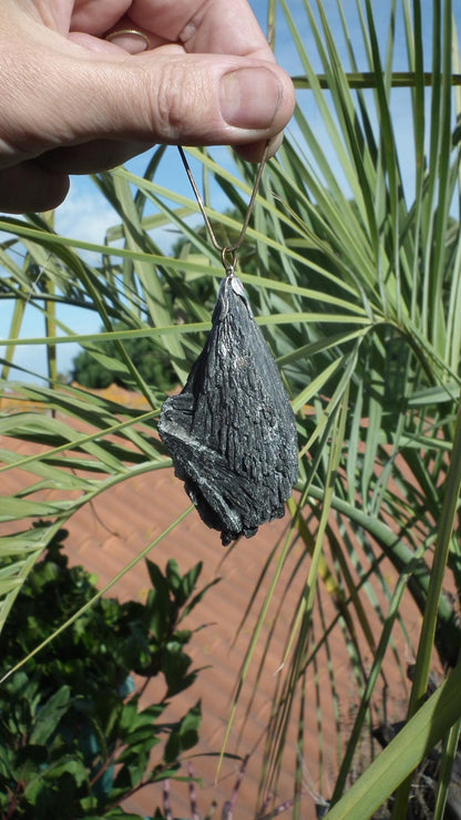 Black Kyanite pendant